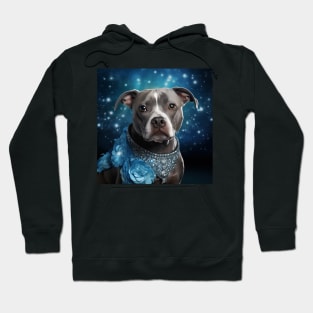 Blue Staffy Princess Hoodie